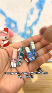 (2pcs) Lampu LED jelly 6 titik flash kedip motor