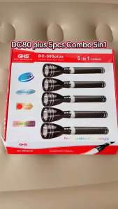 Rechargeable LED flashlight 5 in one combo pack