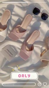 ORLY รองเท้าส้นสูง 2.5 นิ้ว สูงผู้หญิง พร้อมส่ง