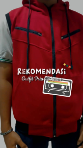 Jaket/Rompi pria casual-Rompi Variasi polos pria-katun fleece lembut-Sawargistore32