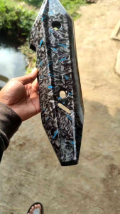 Forged biru Tameng knalpot Vario 125/150 2018 up