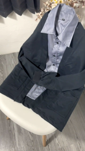 Cardigan Pria Casual Two-Pis Lengan Panjang Trendy Modern Cotton Premium