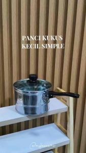 Panci Steamer Kukus panci Susu 16cm Stainles Tutup Kaca Free entong nasi
