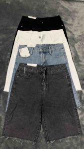 LUCRETIA - 512 Celana pendek wanita jeans high waist korean style Hotpants Zahra Unfinish kekinian termurah