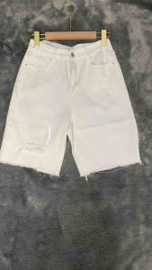 LUCRETIA 513 Celana Jeans Pendek Wanita High Waist