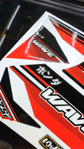 P Sticker สติ๊กเกอร์แต่งชุดสี Wave125i บังลม ลาย Speedhunters