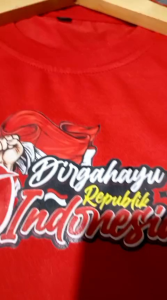 Kaos Anak 17 Agustus Hut RI 80th Tshirt Digital Printing/Kaos Kemerdekaan Indonesia