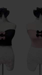 Lily Bow เกาะอกแต่งโบว์ CPCS111 Cherrypinkcloset