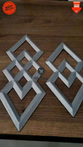 Wajik susun 2 Dan 3 Tampilan 1 Muka | Ornament Pagar Tralis dll