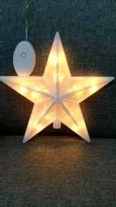 Christmas tree topper Christmas light