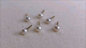 DaVee Pearl earrings High light pearl earrings 14K gold plated 925 Silver needle pearl earrings
