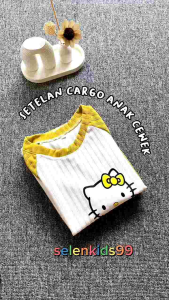 SETELAN BAJU ANAK PEREMPUAN BAHAN KNIT UNTUK USIA 1-10 TAHUN