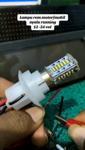 LAMPU STOP 30 LED REM MOTOR / MOBIL 12V BAYONET KEDIP