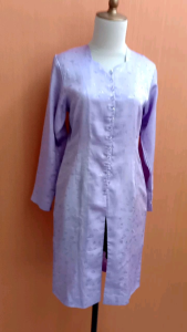 atasan kebaya modern wanita ungu muda pastel