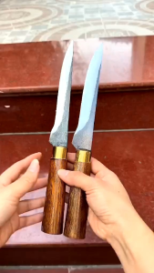 Dao lọc thịt lợn trâu bò...siêu sắc thép nhíp xe ô tô bản 25cm lưỡi 17cm