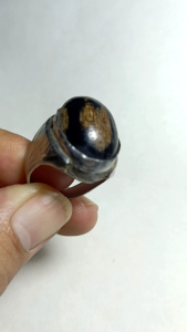 Cincin Batu Akik Kayu Fosil Asli – Unik Antik Elegan