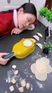 MJ88 Cetakan Pastel /Alat Pembuat Kulit Pastel /Alat Cetak Kulit Pangsit / Cetakan Pastel 2 in 1 / Cetakan Adonan Pangsit 2 In 1  Dumpling Maker Press Mold /Alat Cetakan Pangsit Press Manual /2 In 1 Dumpling Maker Super Murah