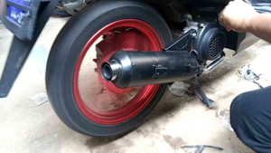 Knalpot Copy CMS Beat Scoopy Genio Model Standar Racing Suara Ngebas Adem