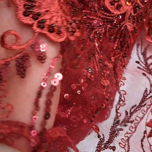 (HARGA PERSETENGAH METER) bahan bakal kebaya tulle payett khorea terbaru/tille full payet mewah