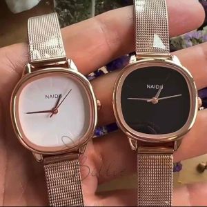 Billie Naidu Jam Tangan Wanita Fashion Korea Tali Baja Tahan Karat BS708