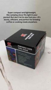 Portable Camping Gas Stove - Lightweight Windproof Multi-Fuel Burner for Outdoor Cooking