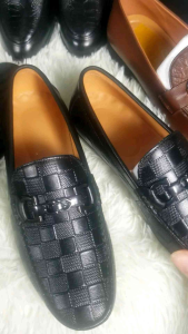 GIÀY LƯỜI DA NAM  DA BÒ THẬT GIÀY MỌI DẬP VÂN CARÔ