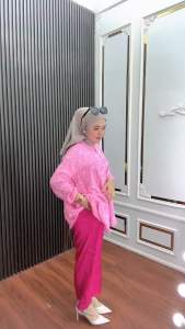 Oneset Barbie Setelan Babydoll Barbie Pink