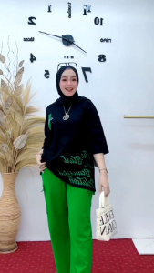 SETCEL WANITA CELANA CARGO KEKINIAN BY NABIL