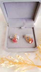 Anting Aksesoris Wanita Lapis Emas Model Elegan Awet Anti Luntur