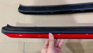 Sillplate Belakang Honda HRV HR-V 2022 2024 2025 Sporty Hitam List Merah Hitam