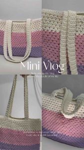 Tas Bahu Wanita Bahan benang Delight Cotton big ply 100% cotton handmade by owner