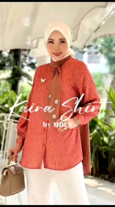 MDLY KAIRA Baju Kemeja Atasan Wanita Kaira Shirt By Mdly. Nazra Sha