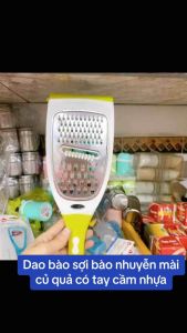 Dao Bào Sợi bào nhuyễn Mài Củ Quả Có Tay Cầm Nhựa Đa Năng -Bằng Nhựa Hình Vợt 3 in 1 - gia dụng Nari