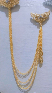 Bros Rantai Kebaya Jurai / Bros Janggan / Bros Jas Pria Pin Beskap Laki laki Motif Siger Clips
