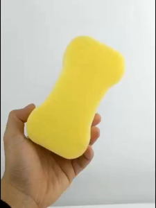 Sponge spons spon Busa Cuci Mobil cuci Motor cuci Piring cuci sendok Kuning angka 8 Busa Foam Wash Tebal Spon
