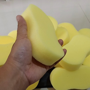 Sponge Busa Cuci Mobil Motor Piring Kuning 8 Busa Foam Wash Tebal Sponge Premium