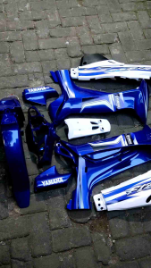 body set halus kasar yamaha fiz r custom biru cover body full srt halus kasar F1Z R fiz r