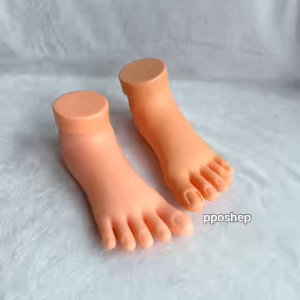 KL Stock Pedicure Practice Soft Foot Model Foot Nail Art Display Foot 1pcs/box