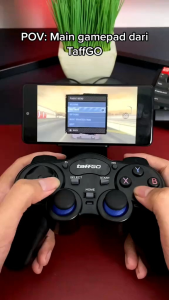 TaffGO Stik Wireless Konsol Game Controller 2.4Ghz Joystick Gamepad Smart Phone PC Laptop Smart TV Plug & Play USB Dongle & Konverter Type-C