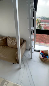 Loft bed customize /loft bed for stair case top space customize singapore