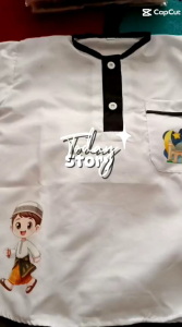 Koko Anak Set Celana Sablon Gambar Warna Anak Ceria