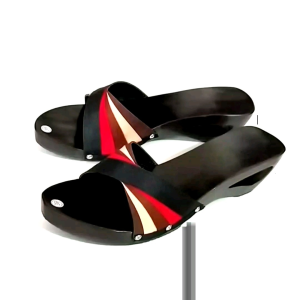 kelom geulis wedges 5 cm silang / sandal wedges wanita / wedges sandal / sandal kayu / kelom geulis khas tasikmalaya