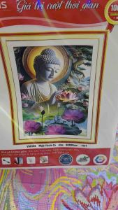 Tranh thêu kín chữ thập Phật thích ca VS8150 kích thước 60 x 90 cm
