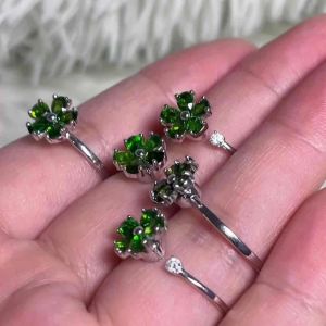 Cincin Bunga Adjustable Ring Flowers Shape Rotatable