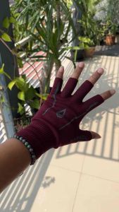 Sarung Tangan Motor Half Finger Rainsol Bahan Rajut Tebal Halus / Glove Sepeda Motor Universal