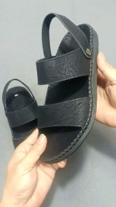 Dép quai hậu nam  sandal nam hai quai ngang SĐL2 đế doctor dẻo êm chân hai màu nâu xám trẻ trυng may viền thủ công