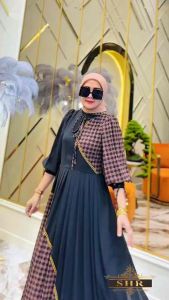 Maxi dress ceruty import terbaru by SHR