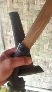 golok pamor sulangkar wayang Banten model klasik