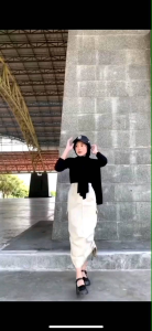 ROK CARGO SERUT WANITA POCKET LONG MAXI PANJANG WANITA KEKINIAN