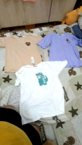 Chuyển sỉ áo thun cao cấp vải cotton mềm  mịn combo 5 áo 5 màu ( phối đủ 5 màu khác nhau).áo thun lỡ tay thời trang nam nữ form rộng chất liệu cotton hot trend